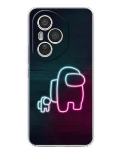 Чехол для Huawei Honor 400 Pro с картинкой «Among Us неон-арт»