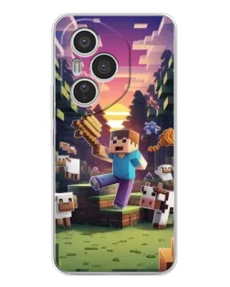 Чехол для Huawei Honor 400 Pro с картинкой «Стив на ферме» Чехол для Huawei Honor 400 Pro с картинкой «Стив на ферме»