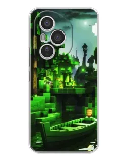 Чехол для Huawei Honor 400 Pro с картинкой «Minecraft лесной пейзаж»