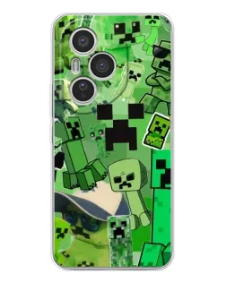 Чехол для Huawei Honor 400 Pro с картинкой «Криперы Minecraft»