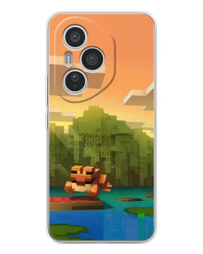 Чехол для Huawei Honor 400 Pro с картинкой «Майнкрафт закат солнца» Чехол для Huawei Honor 400 Pro с картинкой «Майнкрафт закат солнца»