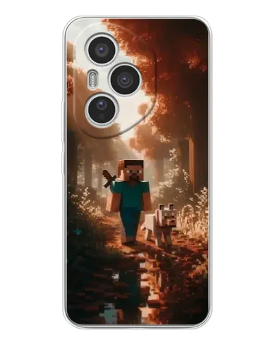 Чехол для Huawei Honor 400 Pro с картинкой «Стив в лесу» Чехол для Huawei Honor 400 Pro с картинкой «Стив в лесу»