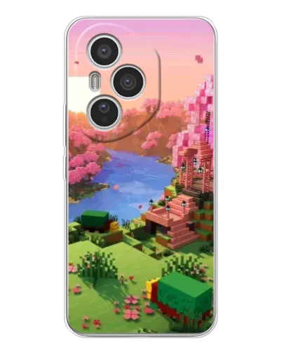 Чехол для Huawei Honor 400 Pro с картинкой «Розовое дерево Minecraft» Чехол для Huawei Honor 400 Pro с картинкой «Розовое дерево Minecraft»