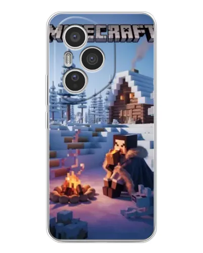 Чехол для Huawei Honor 400 Pro с картинкой «Зимний Minecraft» Чехол для Huawei Honor 400 Pro с картинкой «Зимний Minecraft»