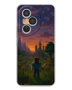 Чехол для Huawei Honor 400 Pro с картинкой «Стив у башни» Чехол для Huawei Honor 400 Pro с картинкой «Стив у башни»