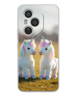 Чехол для Huawei Honor 400 Pro с картинкой «Пара единорогов»
