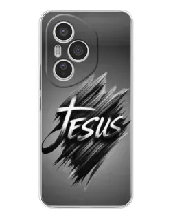 Чехол для Huawei Honor 400 Pro с картинкой «Надпись Jesus Graffiti»