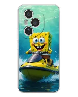 Чехол для Huawei Honor 400 Pro с картинкой «Спанч Боб на гидроцикле» Чехол для Huawei Honor 400 Pro с картинкой «Спанч Боб на гидроцикле»