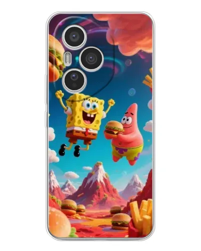 Чехол для Huawei Honor 400 Pro с картинкой «Космический фастфуд»