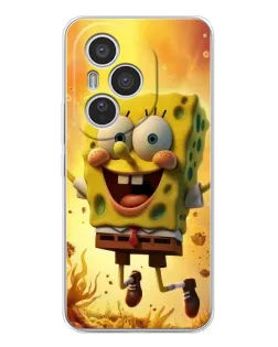 Чехол для Huawei Honor 400 Pro с картинкой «Губка Боб прыгает»