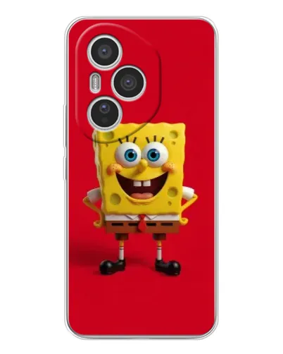 Чехол для Huawei Honor 400 Pro с картинкой «Спанч Боб на красном»