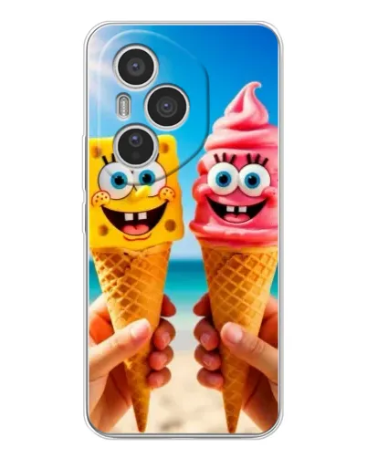 Чехол для Huawei Honor 400 Pro с картинкой «Спанч Боб мороженое»