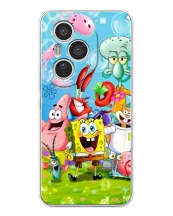 Чехол для Huawei Honor 400 Pro с картинкой «Губка Боб и друзья»