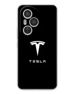 Чехол для Huawei Honor 400 Pro с картинкой «Tesla White Logo»