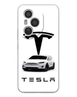 Чехол для Huawei Honor 400 Pro с картинкой «Tesla White Style»