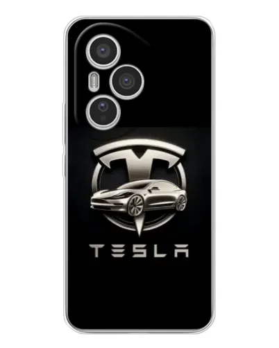 Чехол для Huawei Honor 400 Pro с картинкой «Tesla — серебристое авто» Чехол для Huawei Honor 400 Pro с картинкой «Tesla — серебристое авто»