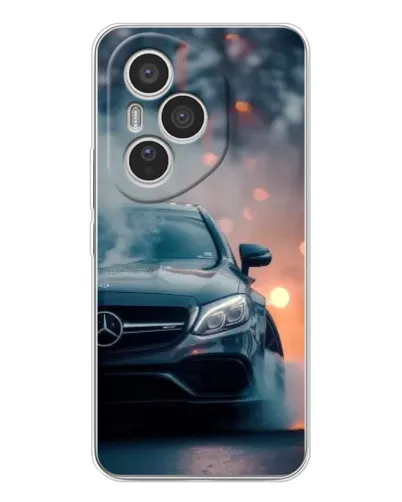 Чехол для Huawei Honor 400 Pro с картинкой «Mercedes — ночной город»