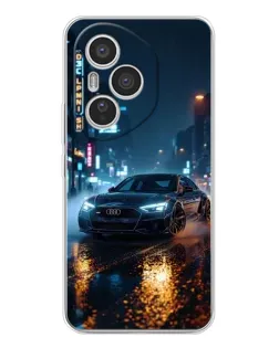 Чехол для Huawei Honor 400 Pro с картинкой «Ночной город и Audi»
