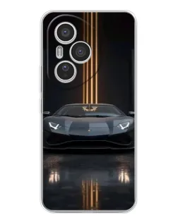 Чехол для Huawei Honor 400 Pro с картинкой «Lamborghini золотые линии»
