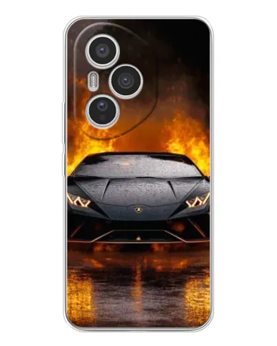 Чехол для Huawei Honor 400 Pro с картинкой «Lamborghini в огне»
