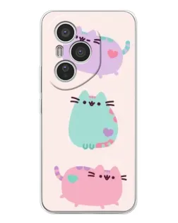 Чехол для Huawei Honor 400 Pro с картинкой «Pusheen трио» Чехол для Huawei Honor 400 Pro с картинкой «Pusheen трио»