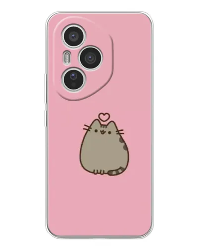 Чехол для Huawei Honor 400 Pro с картинкой «Pusheen сердце»