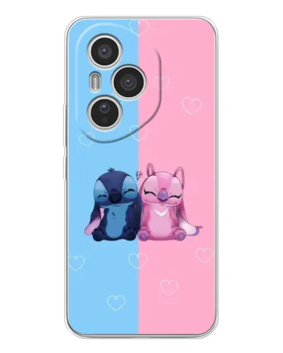 Чехол для Huawei Honor 400 Pro с картинкой «Stitch и Angel Love»