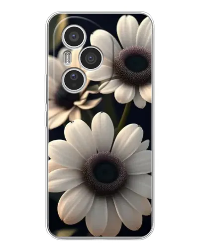 Чехол для Huawei Honor 400 Pro с картинкой «Белые маргаритки макро»
