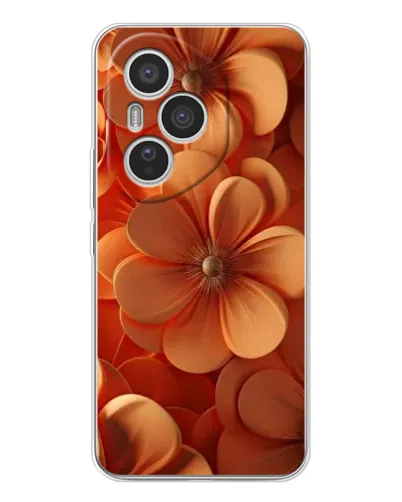 Чехол для Huawei Honor 400 Pro с картинкой «Оранжевый макро цветок»