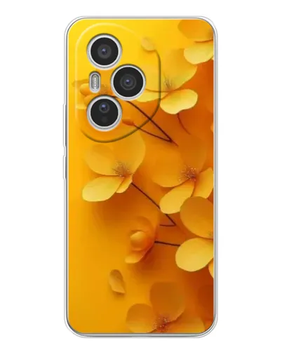 Чехол для Huawei Honor 400 Pro с картинкой «Золотые лепестки»