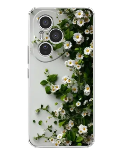 Чехол для Huawei Honor 400 Pro с картинкой «Ветка мелких белых цветов»