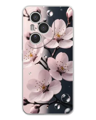 Чехол для Huawei Honor 400 Pro с картинкой «Нежная сакура и капли» Чехол для Huawei Honor 400 Pro с картинкой «Нежная сакура и капли»
