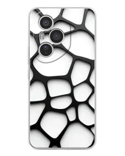 Чехол для Huawei Honor 400 Pro с картинкой «Белая объемная сетка» Чехол для Huawei Honor 400 Pro с картинкой «Белая объемная сетка»