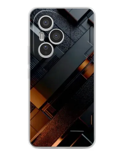 Чехол для Huawei Honor 400 Pro с картинкой «Черные геометрические блоки»