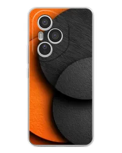 Чехол для Huawei Honor 400 Pro с картинкой «Геометрия оранжевых кругов»