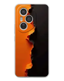 Чехол для Huawei Honor 400 Pro с картинкой «Оранжевый разлом»