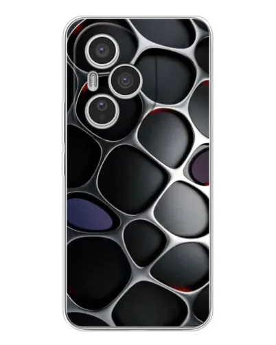 Чехол для Huawei Honor 400 Pro с картинкой «Объемная темная решетка»