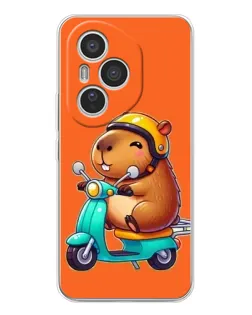Чохол для Huawei Honor 400 Pro з картинкою «Капібара на скутері» Чохол для Huawei Honor 400 Pro з картинкою «Капібара на скутері»