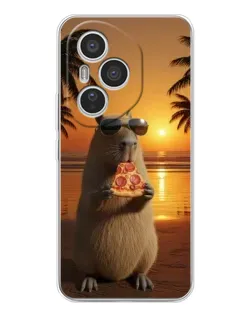 Чохол для Huawei Honor 400 Pro з картинкою «Капібара з піцою» Чохол для Huawei Honor 400 Pro з картинкою «Капібара з піцою»
