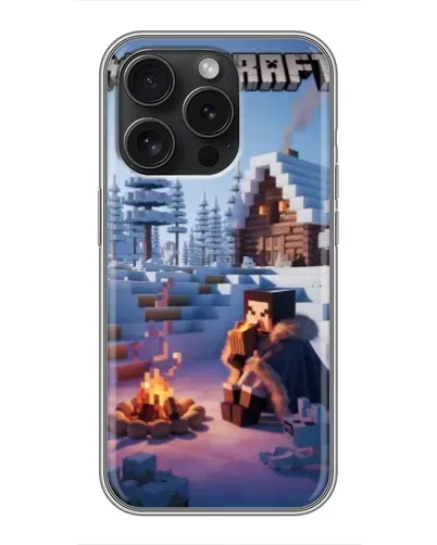 Чехол для Huawei Honor 400 Smart с картинкой «Зимний Minecraft»