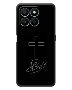 Чохол для Huawei Honor 400 Smart з картинкою «Графічний хрест Jesus»