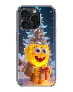 Чехол для Huawei Honor 400 Smart с картинкой «Рождественский Спанч Боб»