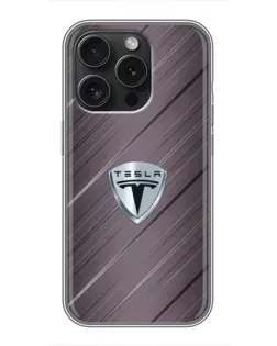 Чехол для Huawei Honor 400 Smart с картинкой «Металлическая текстура Tesla»