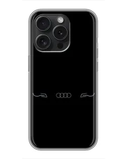 Чехол для Huawei Honor 400 Smart с картинкой «Audi — световой подпись»