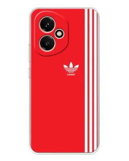 Чехол для Huawei Honor 400 с картинкой «Красный минимализм Adidas»