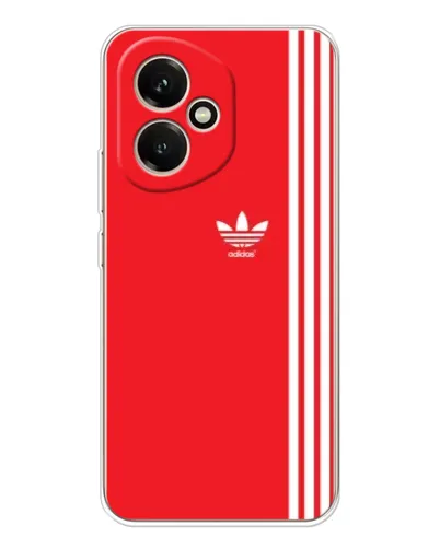 Чехол для Huawei Honor 400 с картинкой «Красный минимализм Adidas»