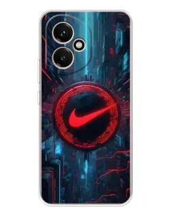 Чехол для Huawei Honor 400 с картинкой «Техногенный стиль Nike»