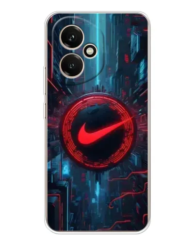 Чехол для Huawei Honor 400 с картинкой «Техногенный стиль Nike»