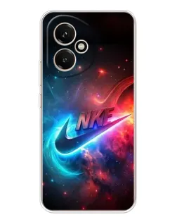 Чехол для Huawei Honor 400 с картинкой «Огненный логотип Nike»