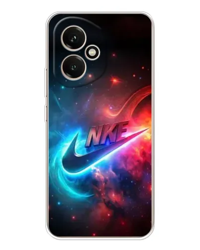 Чехол для Huawei Honor 400 с картинкой «Огненный логотип Nike»